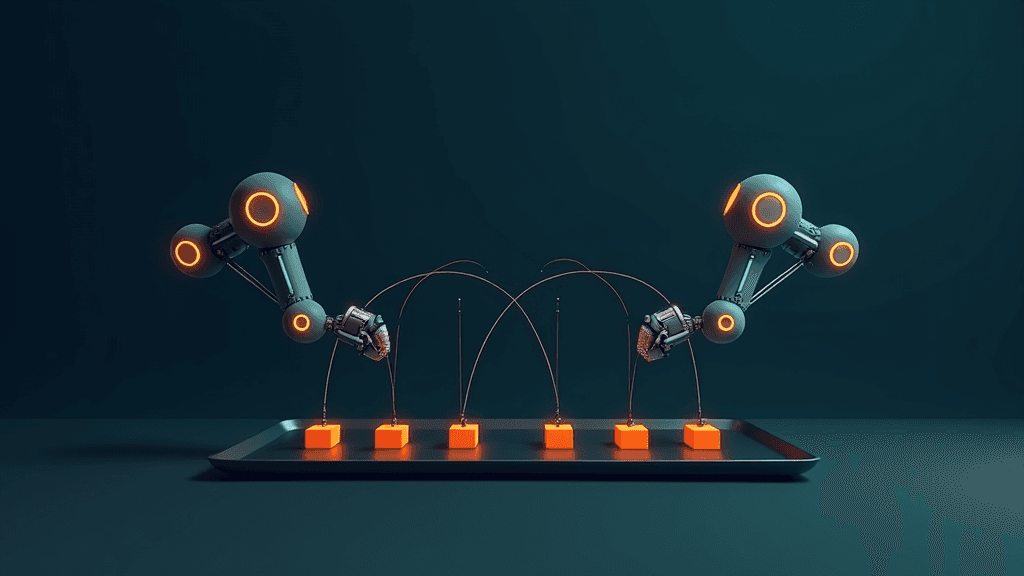 DART : commande prédictive augmentée par apprentissage pour la manipulation bi-bras non préhensile