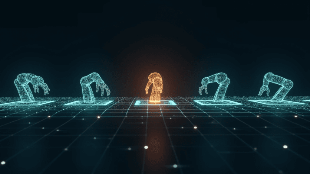 Superviser ce qui subsiste : adaptation VLA guidée par la géométrie depuis des vidéos synthétiques de robots
