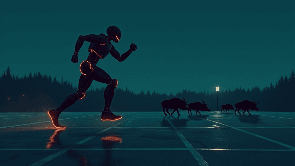 Vidéo : Edward le robot prend en chasse une meute de sangliers dans Varsovie !