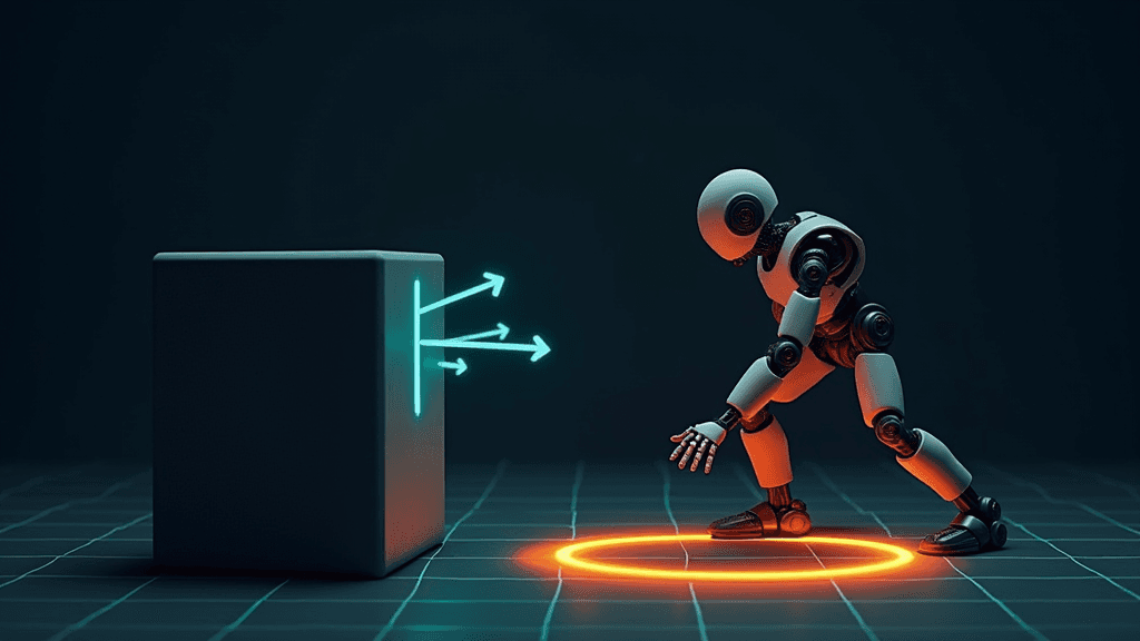 VOFA : poussée d'objets vers un objectif visuel avec contrôle adaptatif en force pour humanoïdes